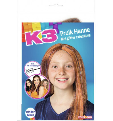 K3 Pruik - Hanne