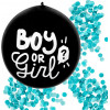 Confettiballon boy or girl 60cm - blauwe vulling