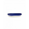 OTTOLENGHI Feast serveerschaal - M 36cm- lapis lazuli swirl dots wit