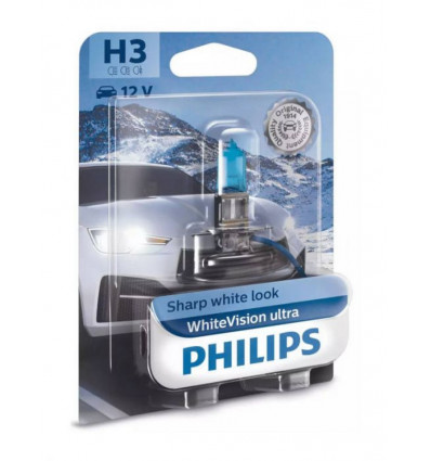 PHILIPS H3 12V 55W whitevision ultra autolamp