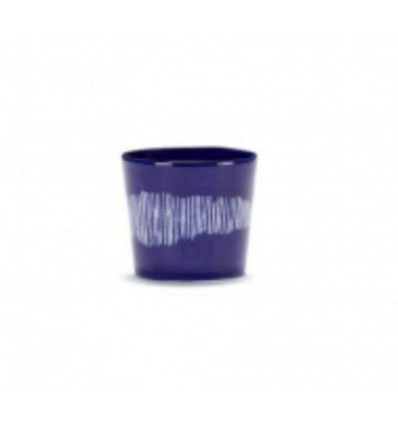 OTTOLENGHI Feast espressokop - 150ml 7cm- lapis lazuli swirl stripes wit