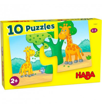 HABA 10 puzzels - Wilde dieren 306801