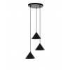 MARCKDAEL Hanglamp 2406 - basis rond m/3 hangers - zwart/ cala