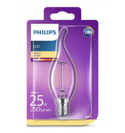 PHILIPS LED Lamp classic - 25W BA35 E14 WW CL D ND 8718699763190