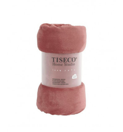 TISECO - Microflanel plaid 130x160cm - roest