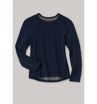 SCHIESSER Jongens shirt thermo light - d. blauw - 140