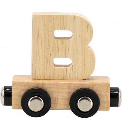 TRYCO Letter trein hout - B - naturel