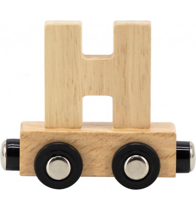 TRYCO Letter trein hout - H - naturel