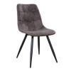 PEAK stoel- antraciet softyl poten zwart zitdiepte 47cm zithoogte 49cm