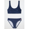 SCHIESSER bikini streep - d. blauw - 164