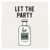 PPD Servetten - 25x25cm - Let the party be gin