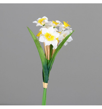 Narcis boeket 28cm - cream