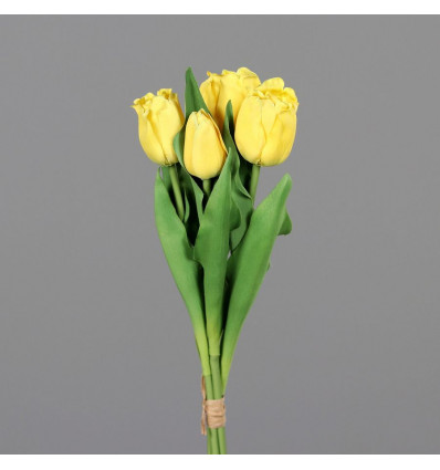Tulpen boeket 46cm - geel