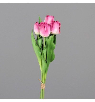 Tulpen boeket 46cm - fuchsia