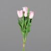 Tulpen boeket 46cm - roze/ cream