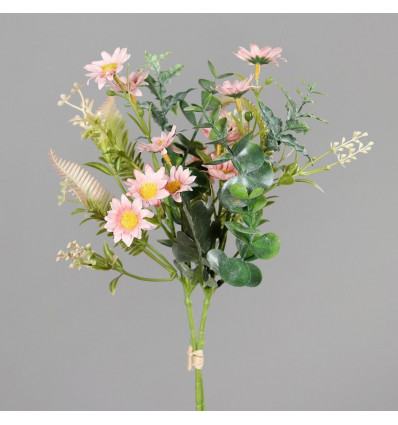 Bloemen bos mix 34cm - roze