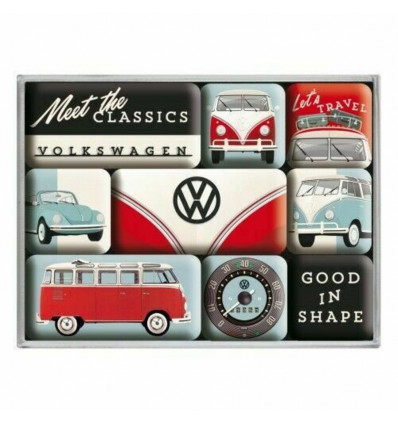 Magneet set 9st.- VW Meet The Classics