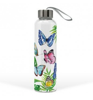 PPD - Tropical fles glas 550ml - butterfly