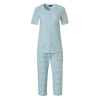 PASTUNETTE Dames pyjama capri - l. groen- 40