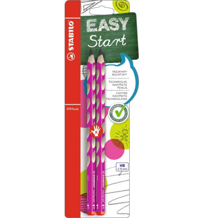 STABILO EasyGraph HB - roze - 2st