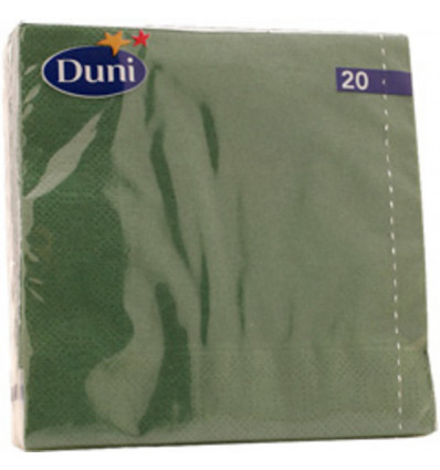 DUNI servetten - 33x33cm- Oriental green