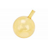 BALL vaas glas - 10x12cm - geel