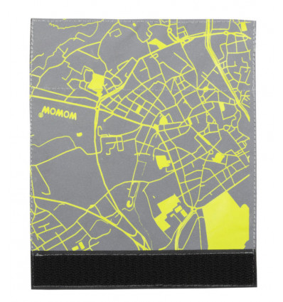 WOWOW Reflecterende band QUADRO CITY MAP - 15x18CM
