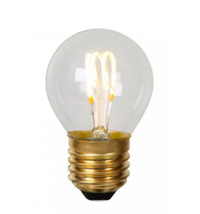 LUCIDE Lamp LED G45 - E27 3W 2700K - dimbaar transparant