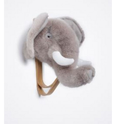 Kapstok pluche dierenkop - olifant ( kledinghanger)