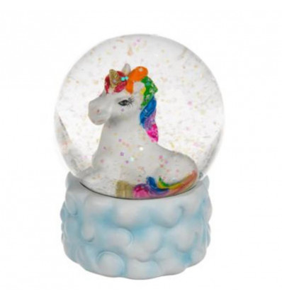Unicorn - glitter waterbol 9x6.5cm ass. (prijs per stuk) 10086863