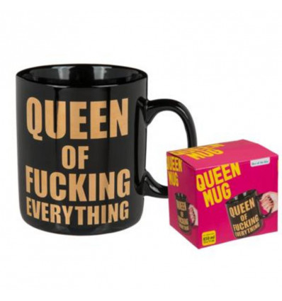 Koffiemok 13x11cm - Queen of fucking everything