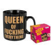 Koffiemok 13x11cm - Queen of fucking everything