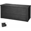Kussenbox 300L 120x45x57cm - zwart tuinkist