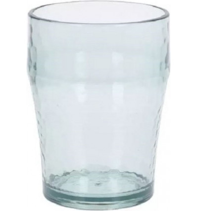 Drinkbeker kunststof - 400ml 8x11cm stapelbaar - transparant - BPA-vrij