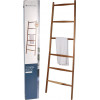 Handdoekenrek ladder - acacia hout H170 cm x55cm - 6 sporten om op te hangen