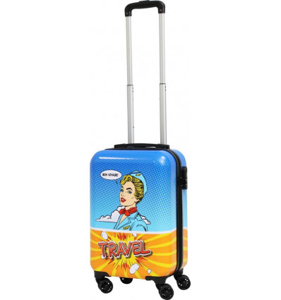 Reiskoffer 46cm - handbagage geschikt - bon voyage