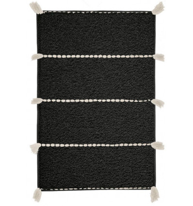 KLEINE WOLKE tapijt TRAVIS - 70x120cm - zwart