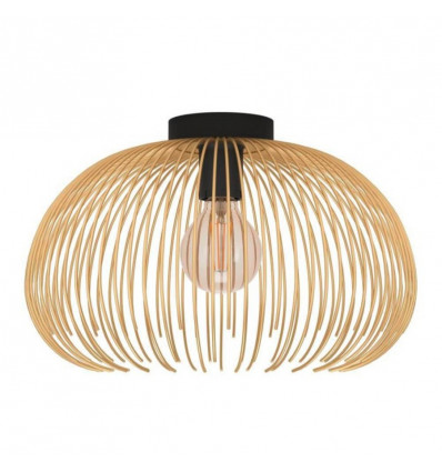 Eglo VENEZUELA Plafondlamp - H250 E27 40W - zwart/goud