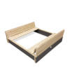 EXIT Aksent zandbak hout - 136x132cm duurzaam 100%FSC - strak design TU