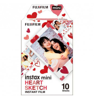 Fujifilm INSTAX mini heart film - 10st.