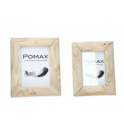 Pomax YUTAN fotolijst - 21x3x26cm - hout /naturel