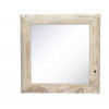 Pomax PAULY Spiegel - 40x2.5x40cm - hout /naturel/spiegelglas