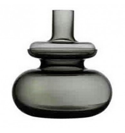 ZONE INU Vaas - D23xH15cm - smoked grey - glas