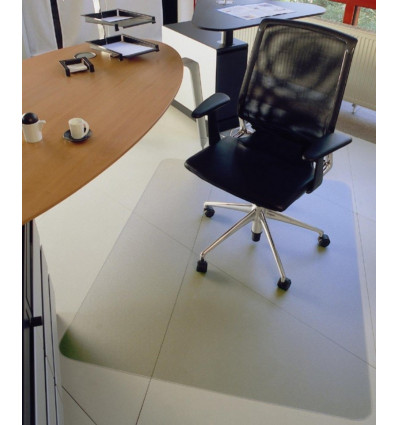 Chairmat transparant glad - 90x120cm vloerbeschermer mat bureaustoel