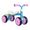 SMOBY Rookie loopfiets - blauw/ roze 4 wielen vanaf 12 maanden 7600721401