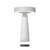 NEWDES Tip tafellamp LED 21cm - wit acculamp draadloos - aluminium