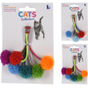 Kattenspeelgoed - Pompons 9cm (prijs per stuk)