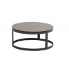 4SEASONS Stonic koffietafel set/2 - 60 + 80cm - teak/ ceramic