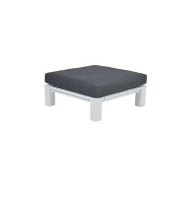 CUBE Lounge tafel - 100x100x50cm - wit mat/ reflex black TU UC
