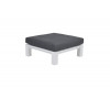 CUBE Lounge tafel - 100x100x50cm - wit mat/ reflex black TU UC